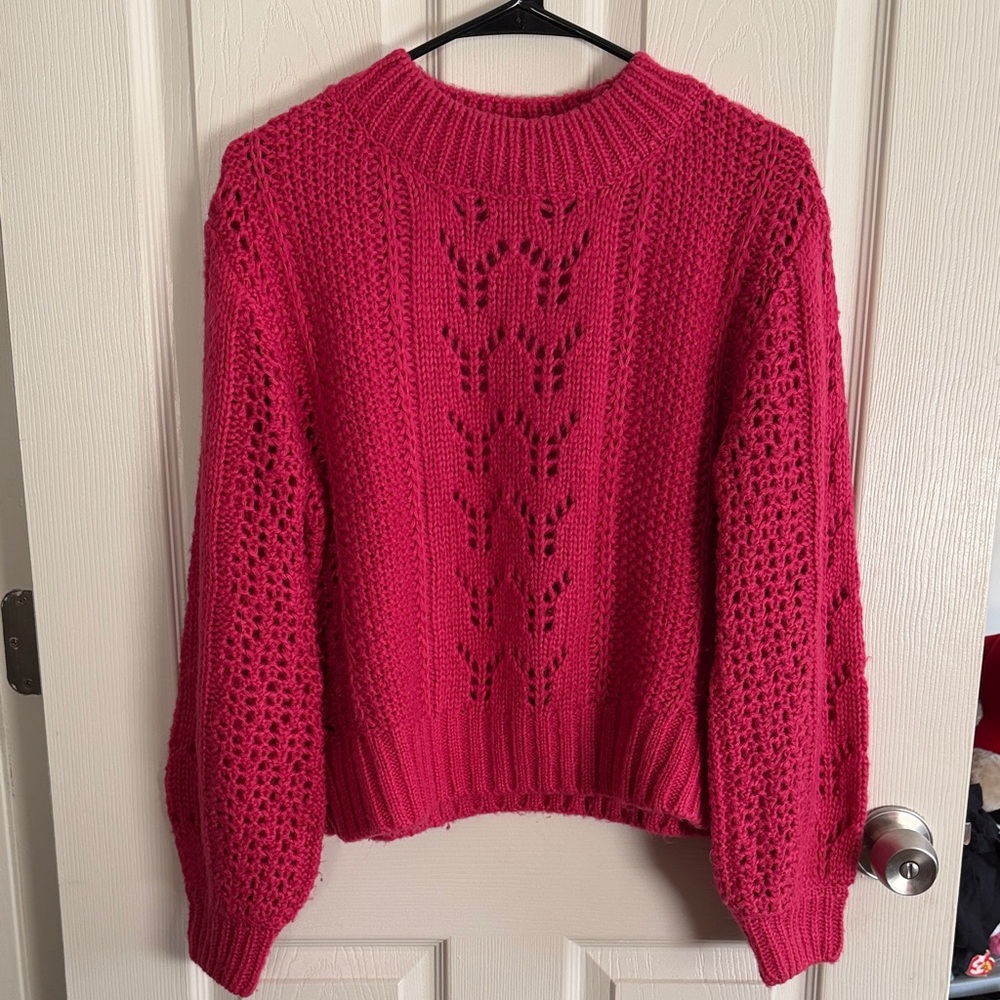 Alya Fuchsia Knit Sweater